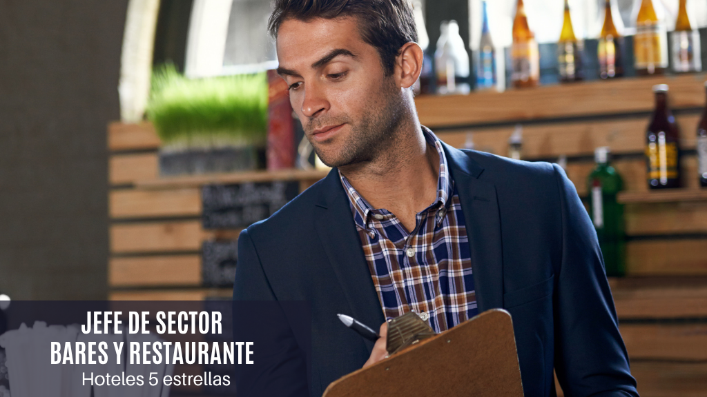 Curso de Jefe de Sector Bares y restaurantes, 5 estrellas